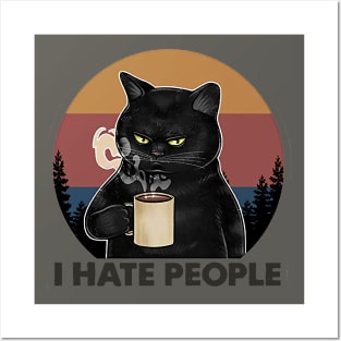 i hate people Posters and Art